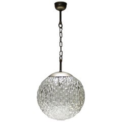 Large Glass Pendant by Doria Germany