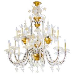 Italians Ca'rezzonico Chandelier, in the Seguso Style, circa 1950s 12