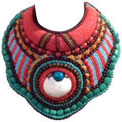 Vintage Statement Beaded Collar Necklace