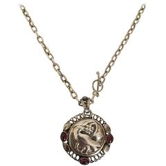 Georg Jensen Sterling Silver Necklace with Stones