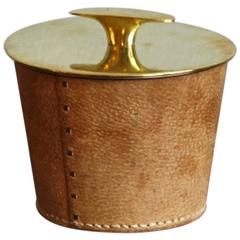 Carl Auböck Light Colored Leather Jar