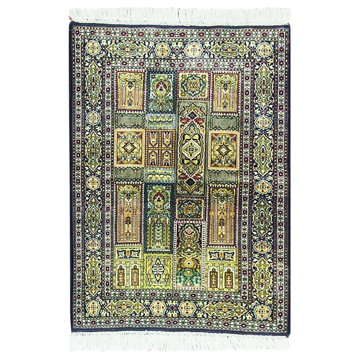 Vintage Silk Turkish Rug