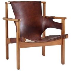 "Trienna" Chair by Carl-Axel Acking in Oak and Leather