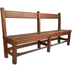 Arts and Crafts Primitive Bench or Settee, 19th Century, in Style of Stickley