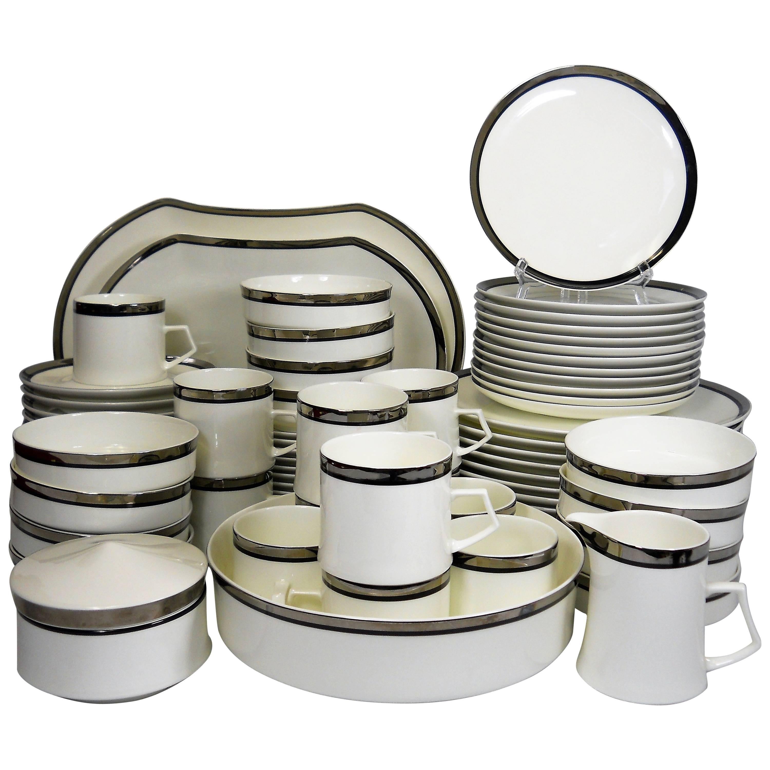 Mikasa China Solitude Pattern 78-Piece Set, Service for Twelve and Serving 