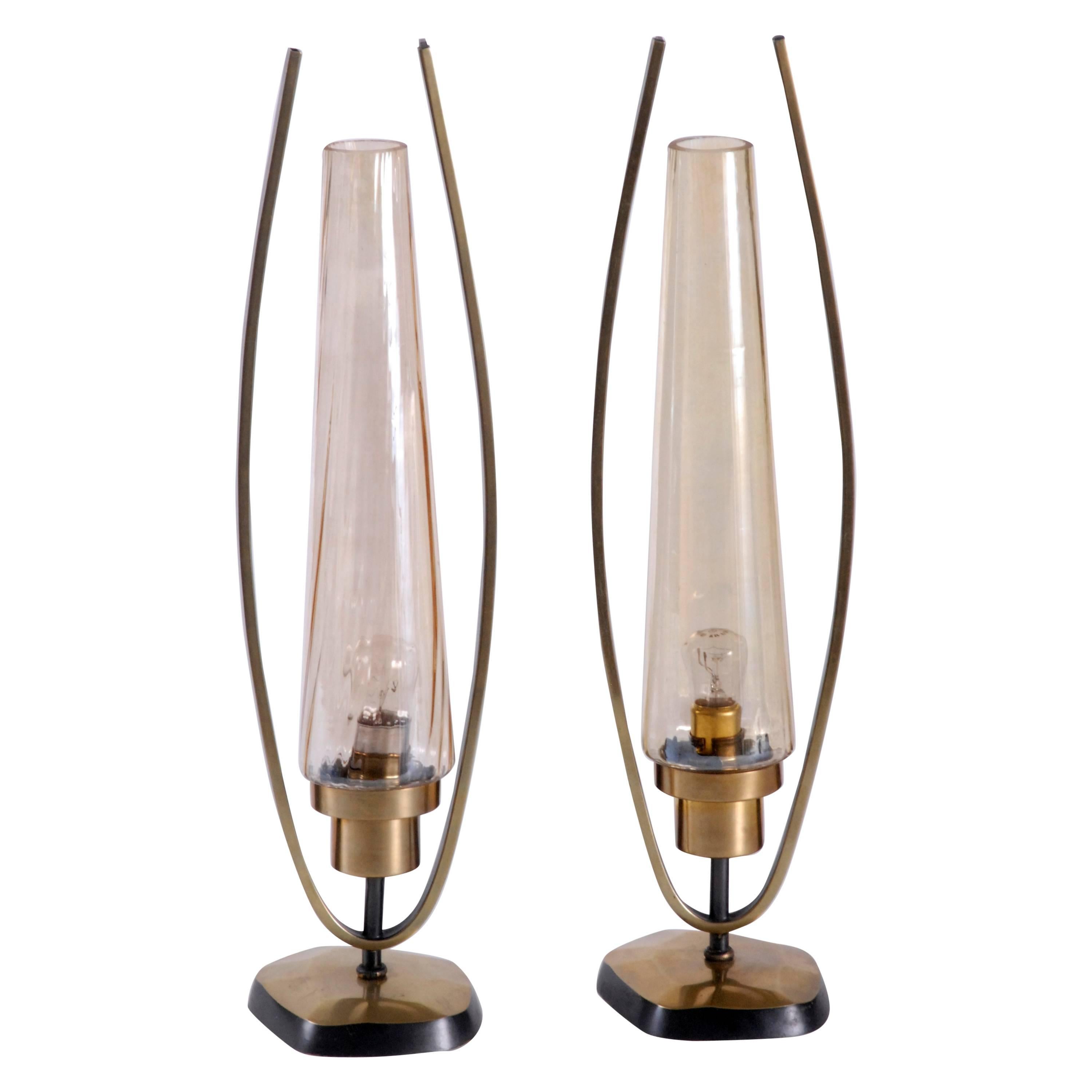 Art Deco Pair of Table Lights, France, circa 1930