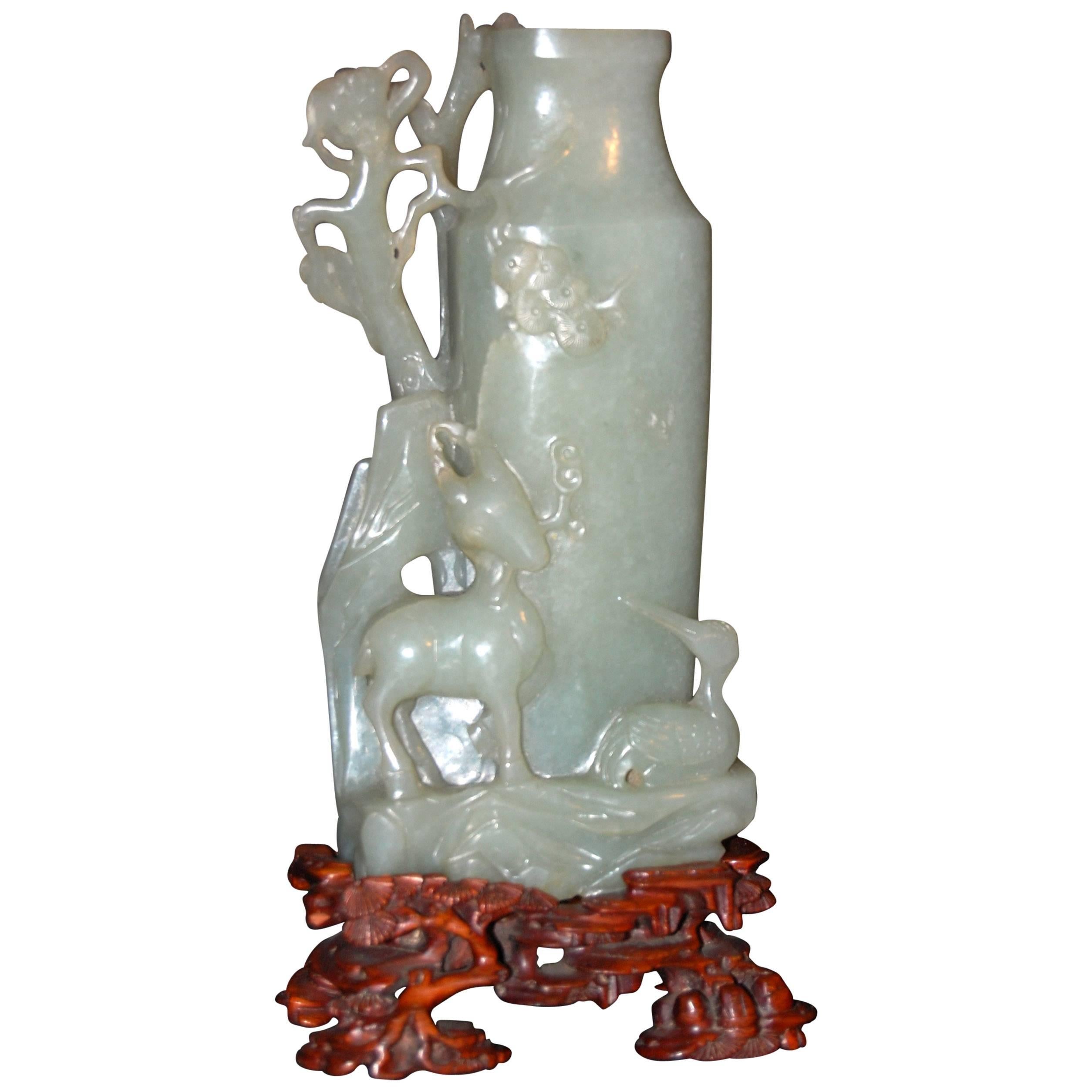 Chinese Jade Vase For Sale at 1stDibs
