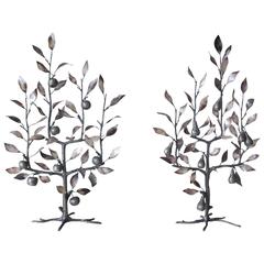 Pair of impressive trees by Jacques Duval-Brasseur