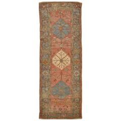 Antique Hand-Knotted Turkish Oushak Runner