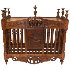 Fine Antique French Louis XVI Period Oak and Fruitwood Pannetiere, circa 1780