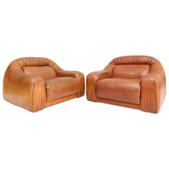 Vintage Crazy Pair of Durlet Space Age Club Chairs