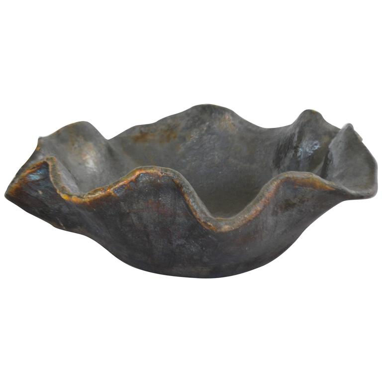 Sculptural Hand Thrown Organic Form Ceramic Bowl at 1stDibs organic