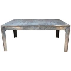 Antique Rare Large Size Polished Steel English Water Tank Table for Dining Room/Kitchen