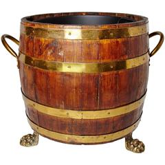 Handsome English Peat Barrel