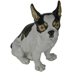 Retro 1950s  Meissen Porcelain French Bulldog