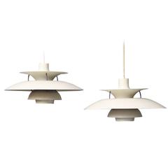 Pair of Poul Henningsen PH5 Pendant Lights