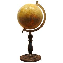 19th Century Italian Globe by Antonio Vallardi 
