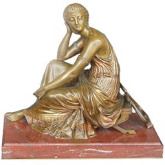 French Bronze Art Nouveau Classical Figural Women by L. Kley