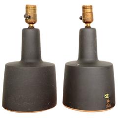 Pair of Gordon Martz Table Lamps in Black