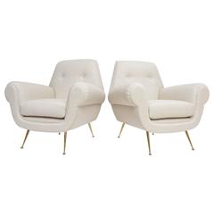 Pair of 1950s Gigi Radice Chairs for Minotti