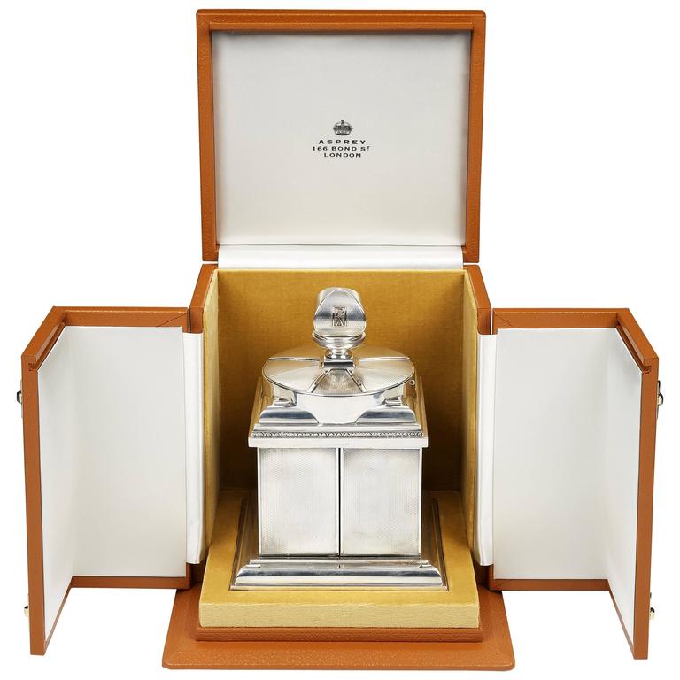 Rotating' Art Deco Cigarette Box by Asprey and Co at 1stDibs