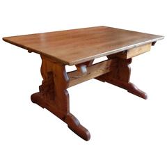 19th Century Swedish Trestle Farm Table