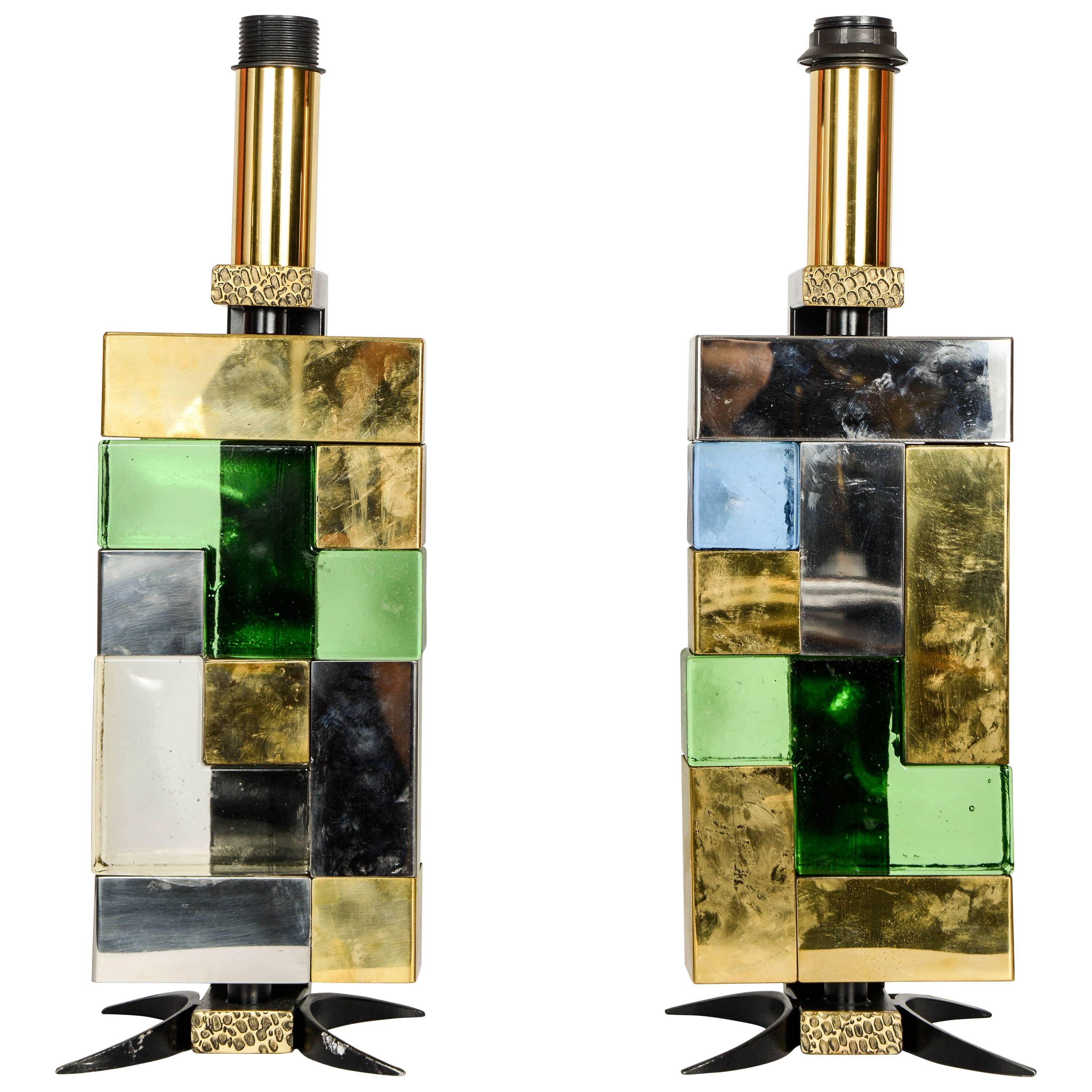 Pair of "Space Age" Lamps
