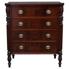 Classical American Inlaid Mahogany Chest