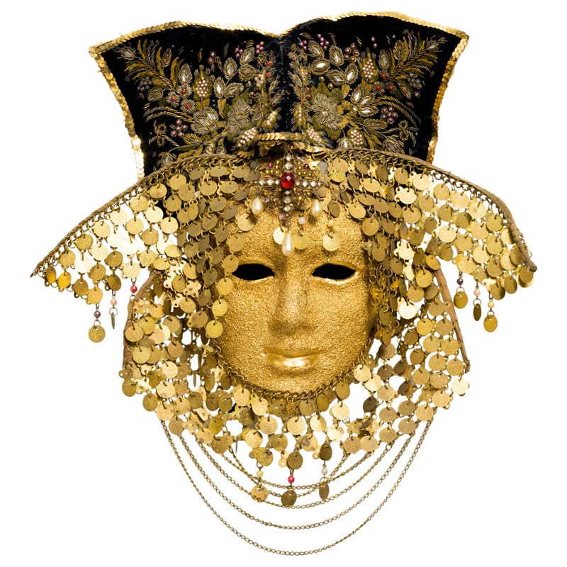 Venetian Handmade Carnival Mask at 1stDibs