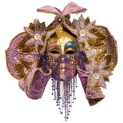 Vintage Venetian Handmade Carnival Mask