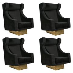 Set of Four Vintage Armchairs