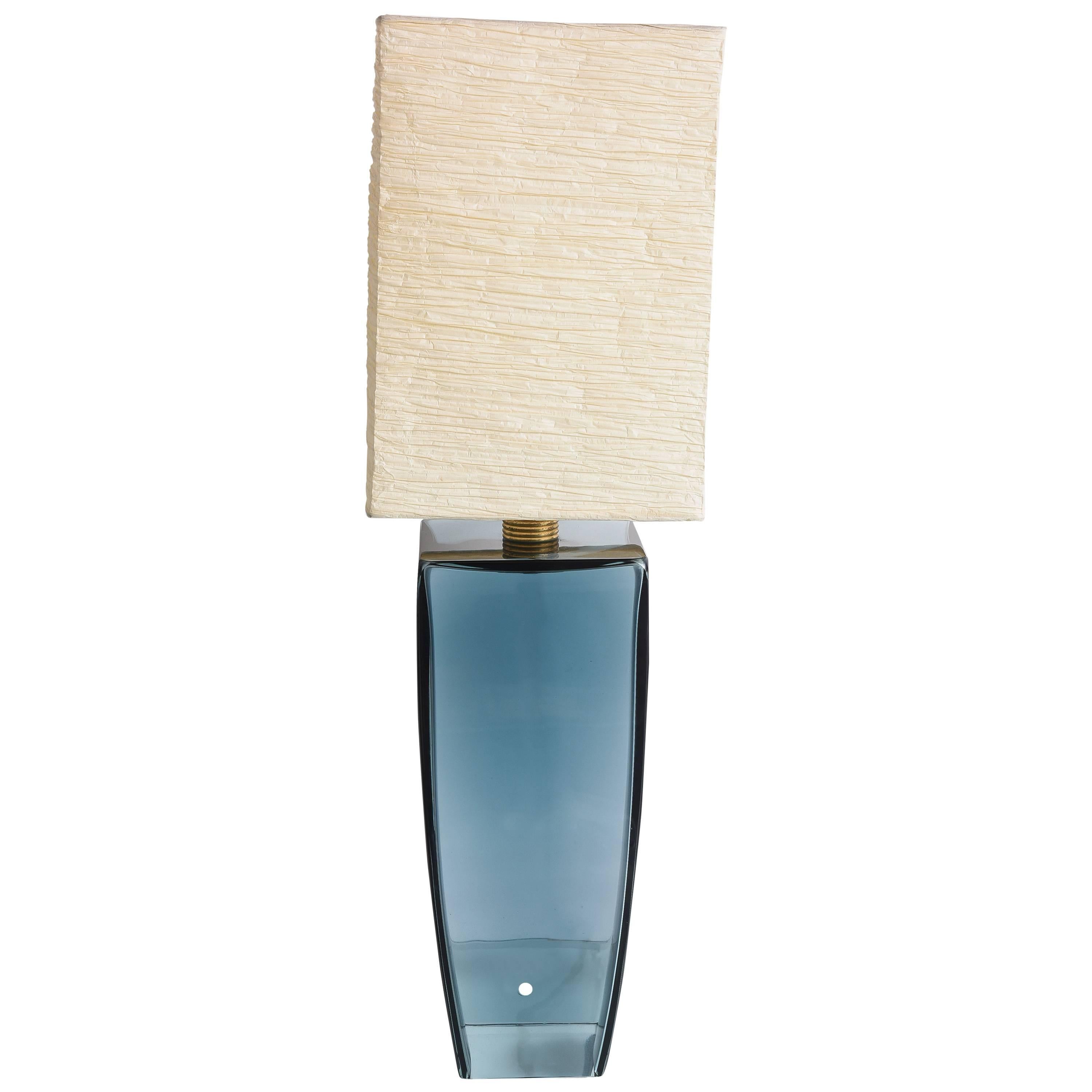 SALE! SALE! AZUL BLUE  1Murano single production  "Artisan"  table lamp