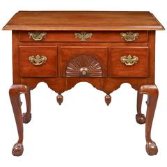 Antique Transitional Chippendale Carved Lowboy