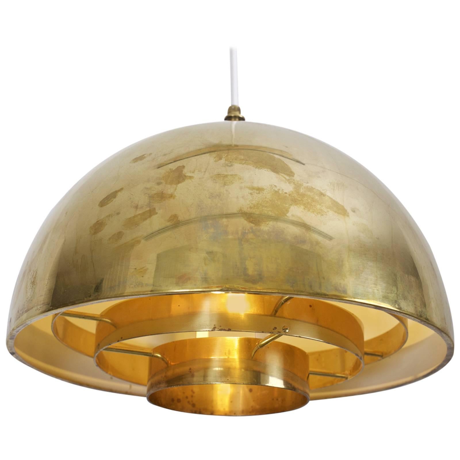 Brass Chandelier or Pendant Light by Vereinigte Werkstätten München