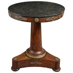 Early 19th Century Empire Period Walnut Centre Table