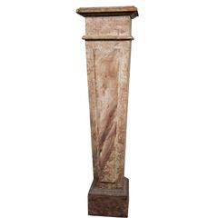 European Faux Marble Wood Pedestal 9