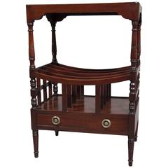 Regency Style Mahogany Canterbury