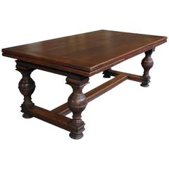 19th Century Extendable Dutch Oakwood Table