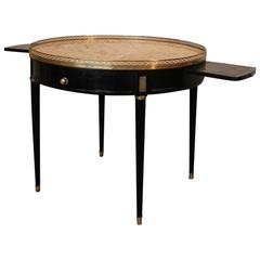 Fine 19th Century French Ebonised Bouillotte Table