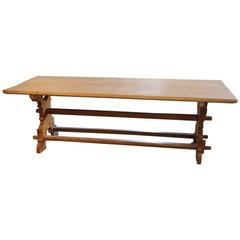 19th Century Swedish Trestle Dining Table 19th Century Swedish Trestle Dining Table
