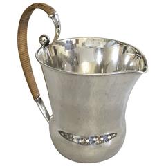 Hans Hansen Sterling Silver Karl Gustav Hansen Pitcher #217 3