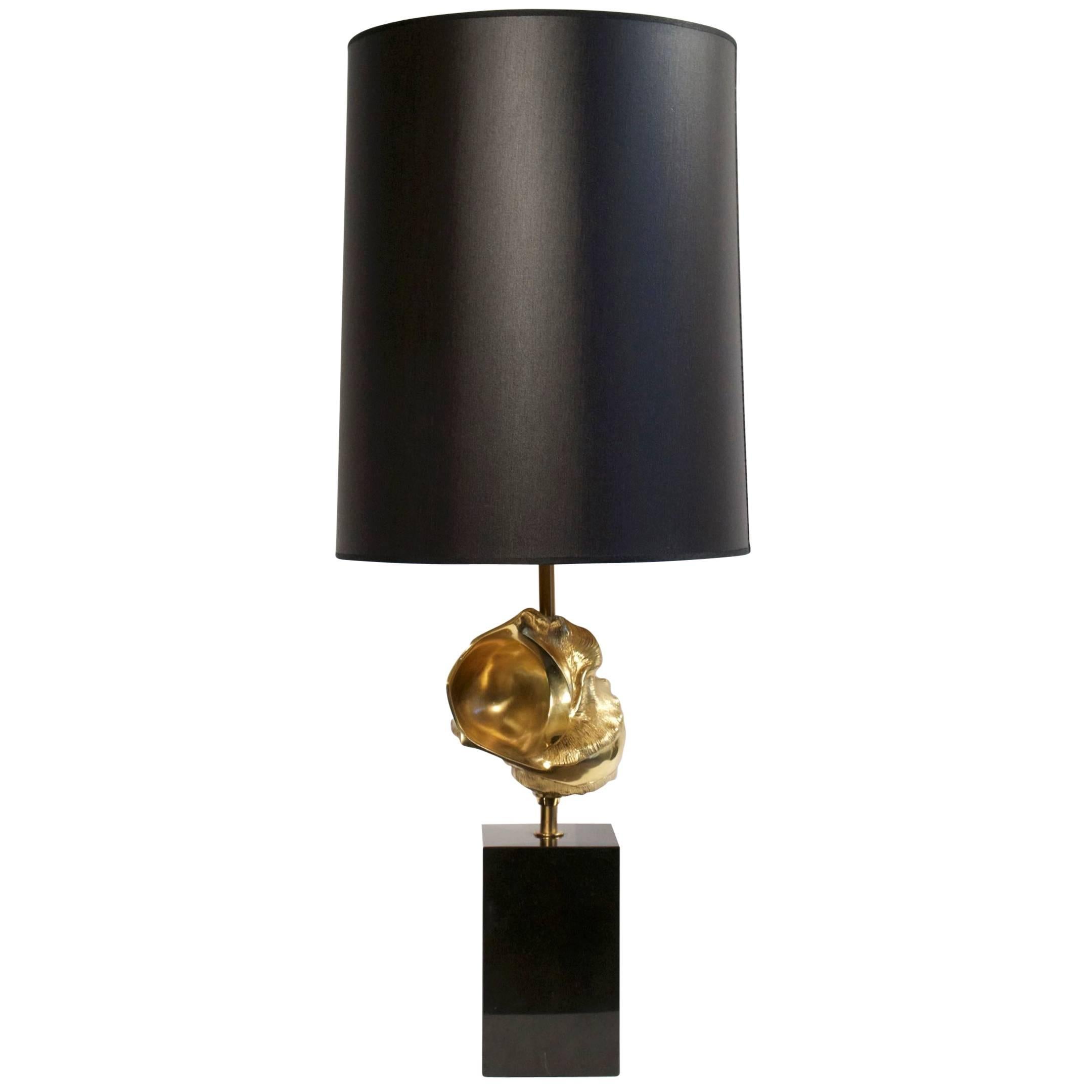 1970s Lampe en bronze "modèle Conque" Maison Charles 1970