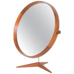 Teak Table Mirror by Uno and Osten Kristiansson for Luxus