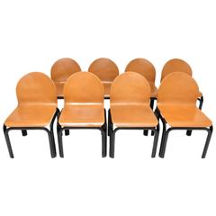 Set Of 8 GAE AULENTI CHAIRS FOR KNOLL