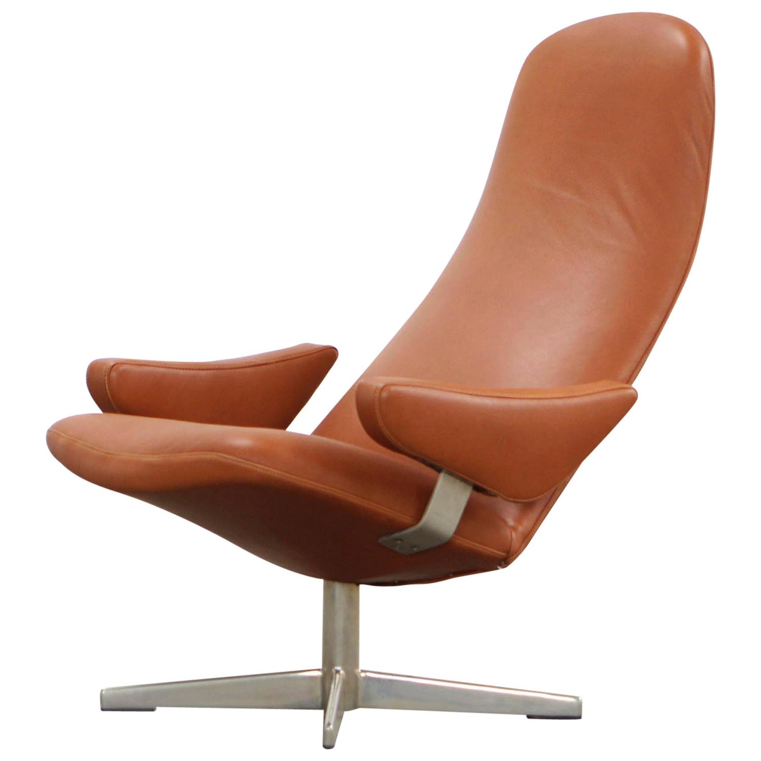 Swivel chair by Alf Svensson Dux Contourett Roto 60s For Sale at 1stdibs