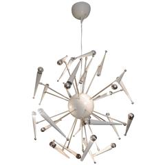 Roberto Giulio Rida huge Sputnik Chandelier, stamped, circa 2014, Italy