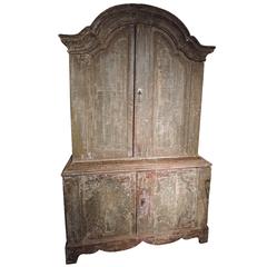 Early 19th Century Swedish Painted Cabinet with Original Patina