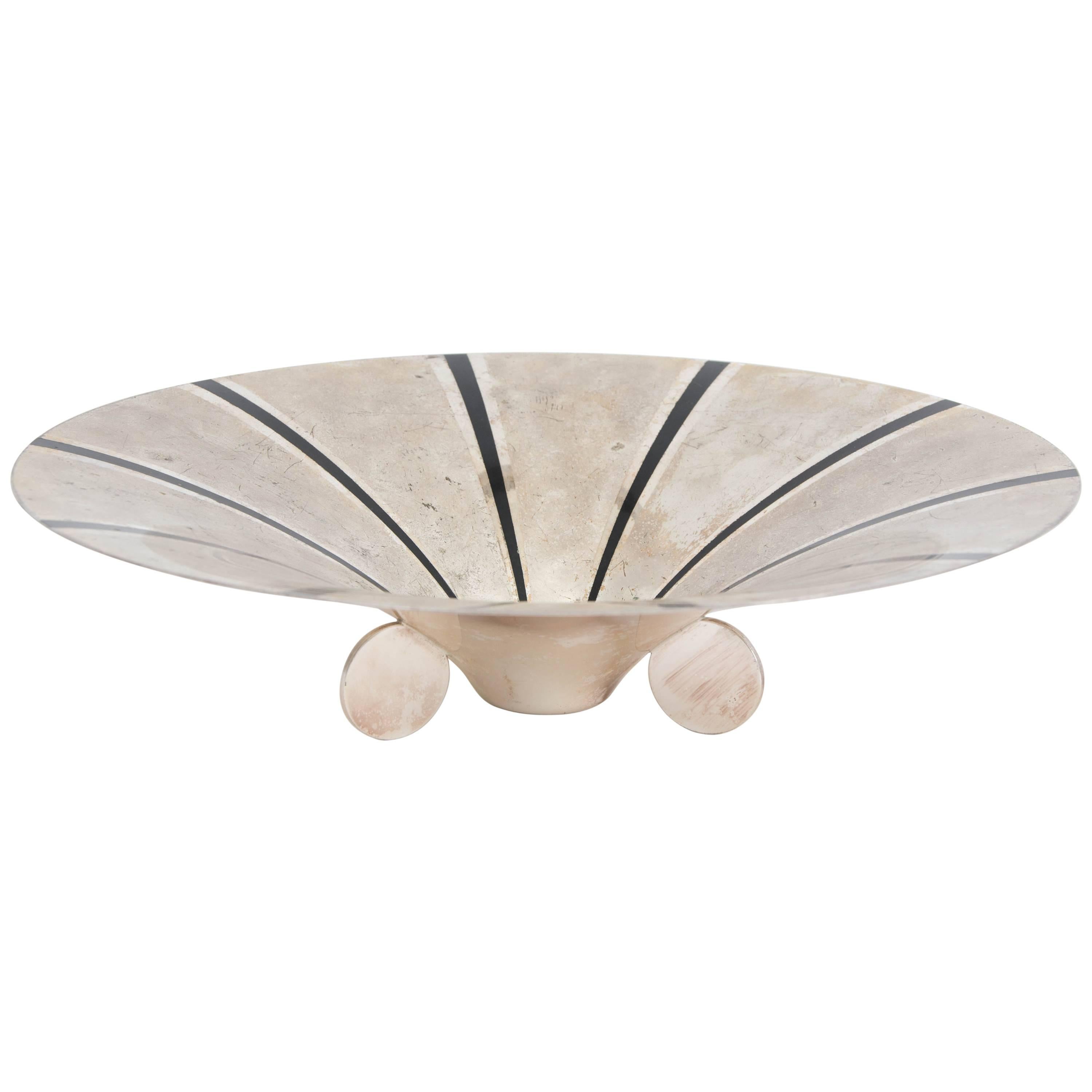 Art Deco WMF Ikora Silver Plated Bowl, Germany