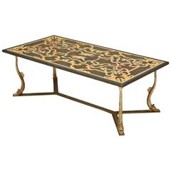 Italian Marble Coffee Table in the Style of Scagliola, circa 1960