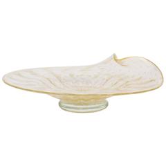 Handblown "Avventurina" Murano Glass Bowl